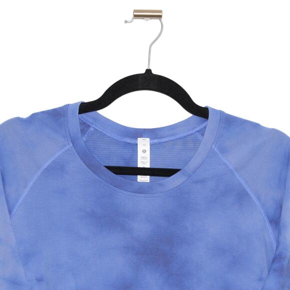 Swiftly Tech Long Sleeve 2.0 Race Length Marble Dye Blue Size 12 - Picture 3 of 7